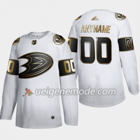 Herren Eishockey Anaheim Ducks Trikot Custom Adidas 2019-2020 Golden Edition Weiß Authentic